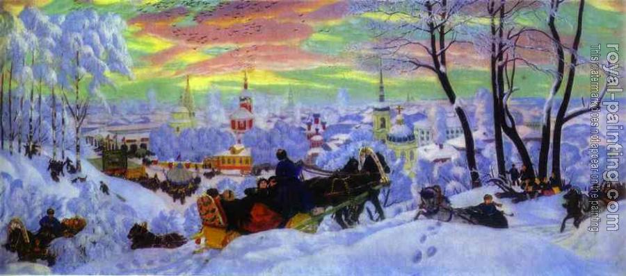 Boris Kustodiev : Pancake Tuesday, Maslenitsa II Boris Kustodiev : Pancake Tuesday, Maslenitsa II